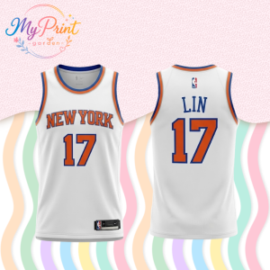 Jeremy Lin New York Knicks 17 Baseketball Jersey 2 3
