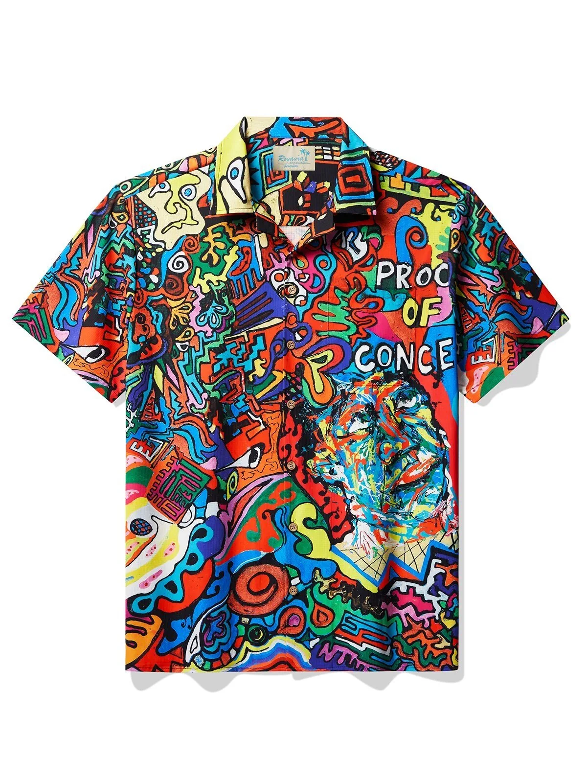 David Henry Lombardi Proof of Concept Abstract Graffiti Art Hawaiian Shirt