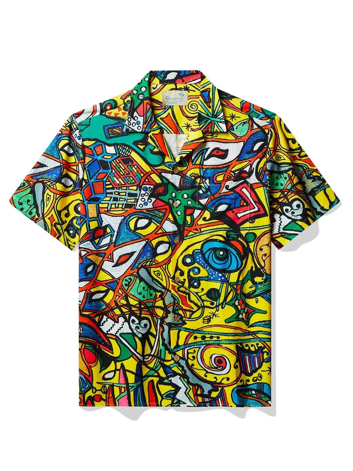 David Henry Lombardi San Diego Abstract Graffiti Art Hawaiian Shirt